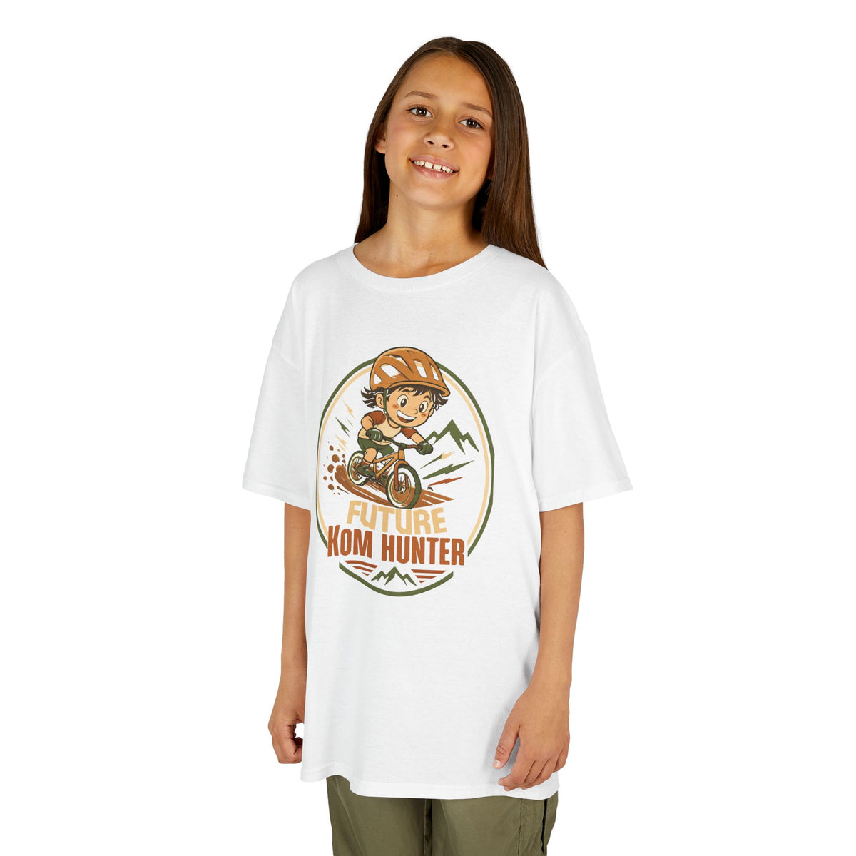 Kids T-Shirt — "Future KOM Hunter" Cute Adventure Graphic