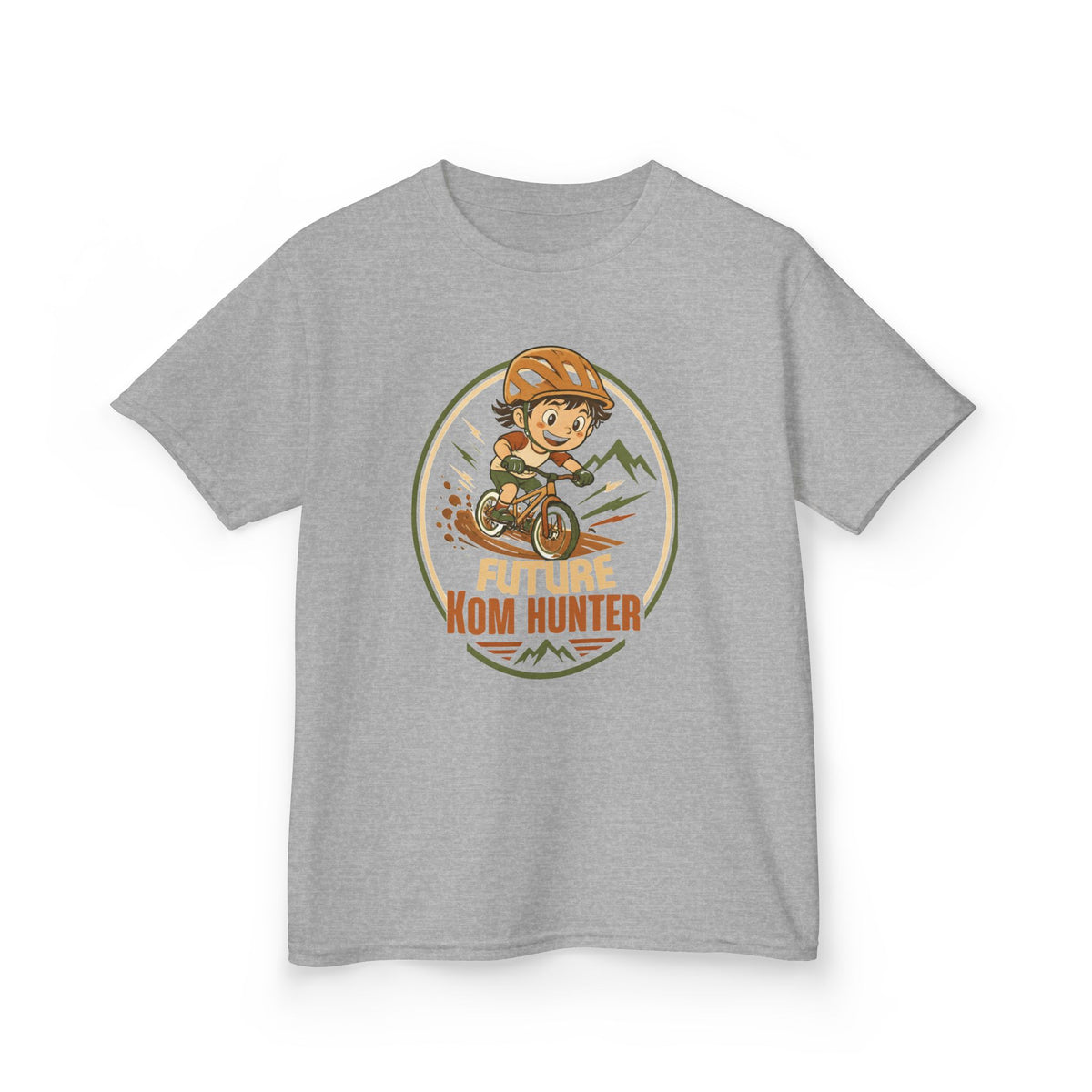 Kids T-Shirt — "Future KOM Hunter" Cute Adventure Graphic