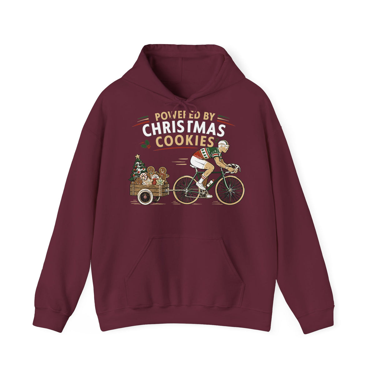Powered by Christmas Cookies Holiday Hoodie
