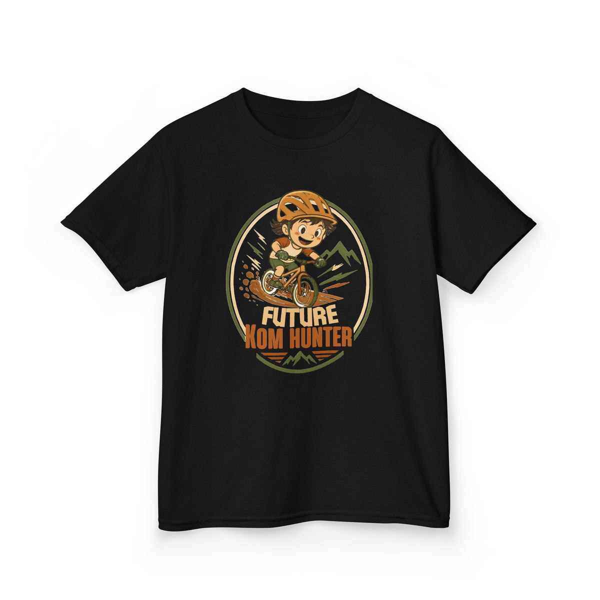 Kids T-Shirt — "Future KOM Hunter" Cute Adventure Graphic