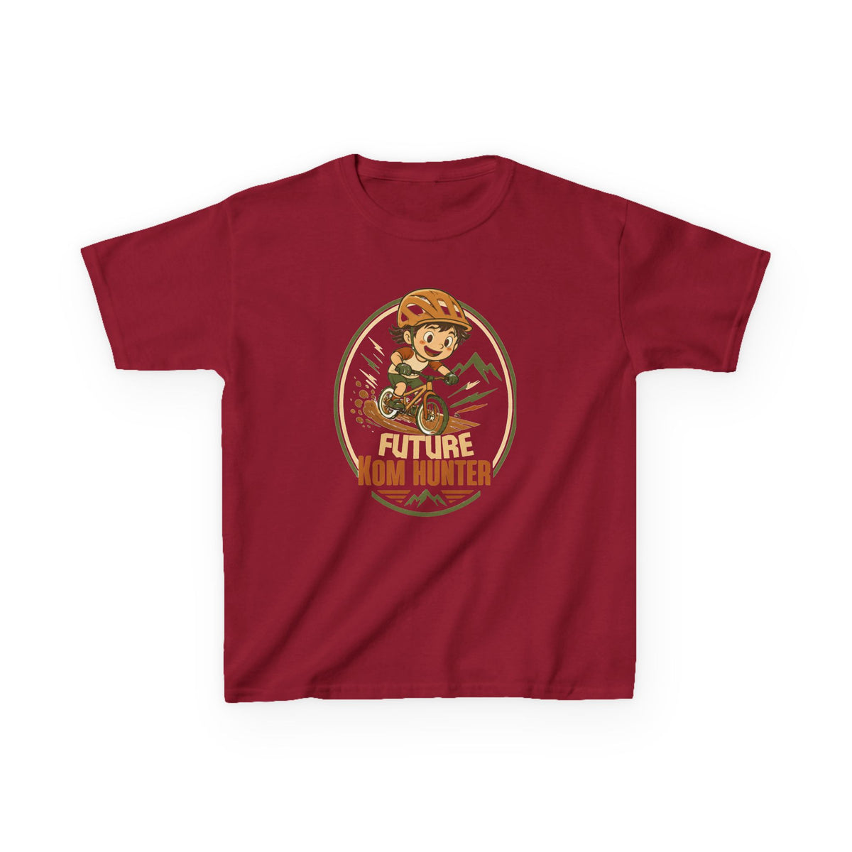 Kids T-Shirt — "Future KOM Hunter" Cute Adventure Graphic
