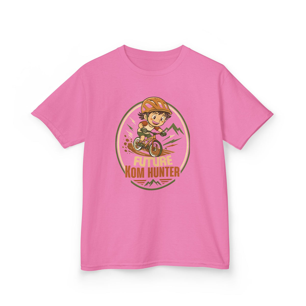 Kids T-Shirt — "Future KOM Hunter" Cute Adventure Graphic