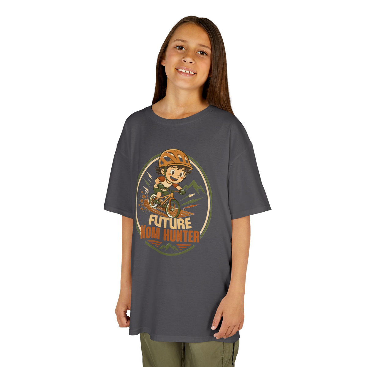 Kids T-Shirt — "Future KOM Hunter" Cute Adventure Graphic