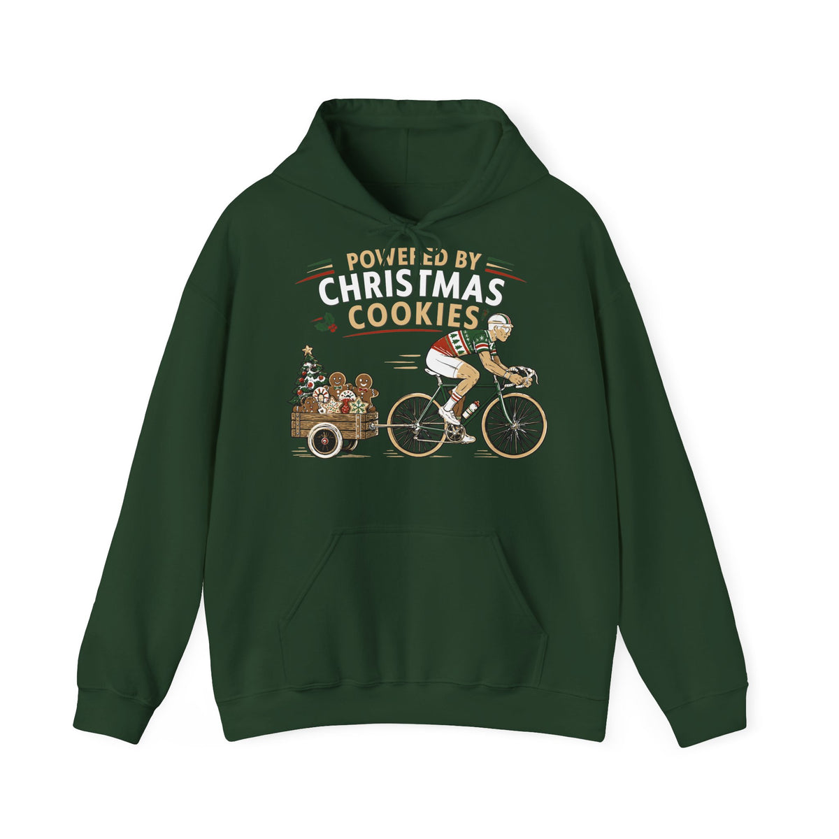 Powered by Christmas Cookies Holiday Hoodie
