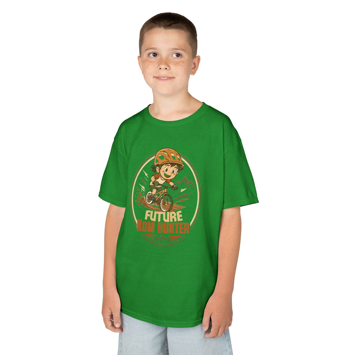 Kids T-Shirt — "Future KOM Hunter" Cute Adventure Graphic