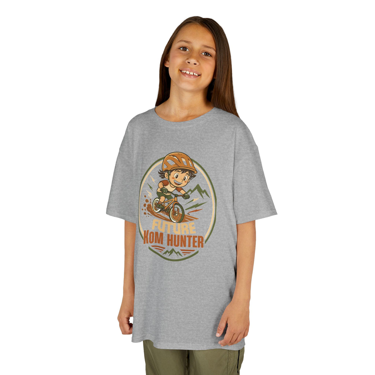 Kids T-Shirt — "Future KOM Hunter" Cute Adventure Graphic