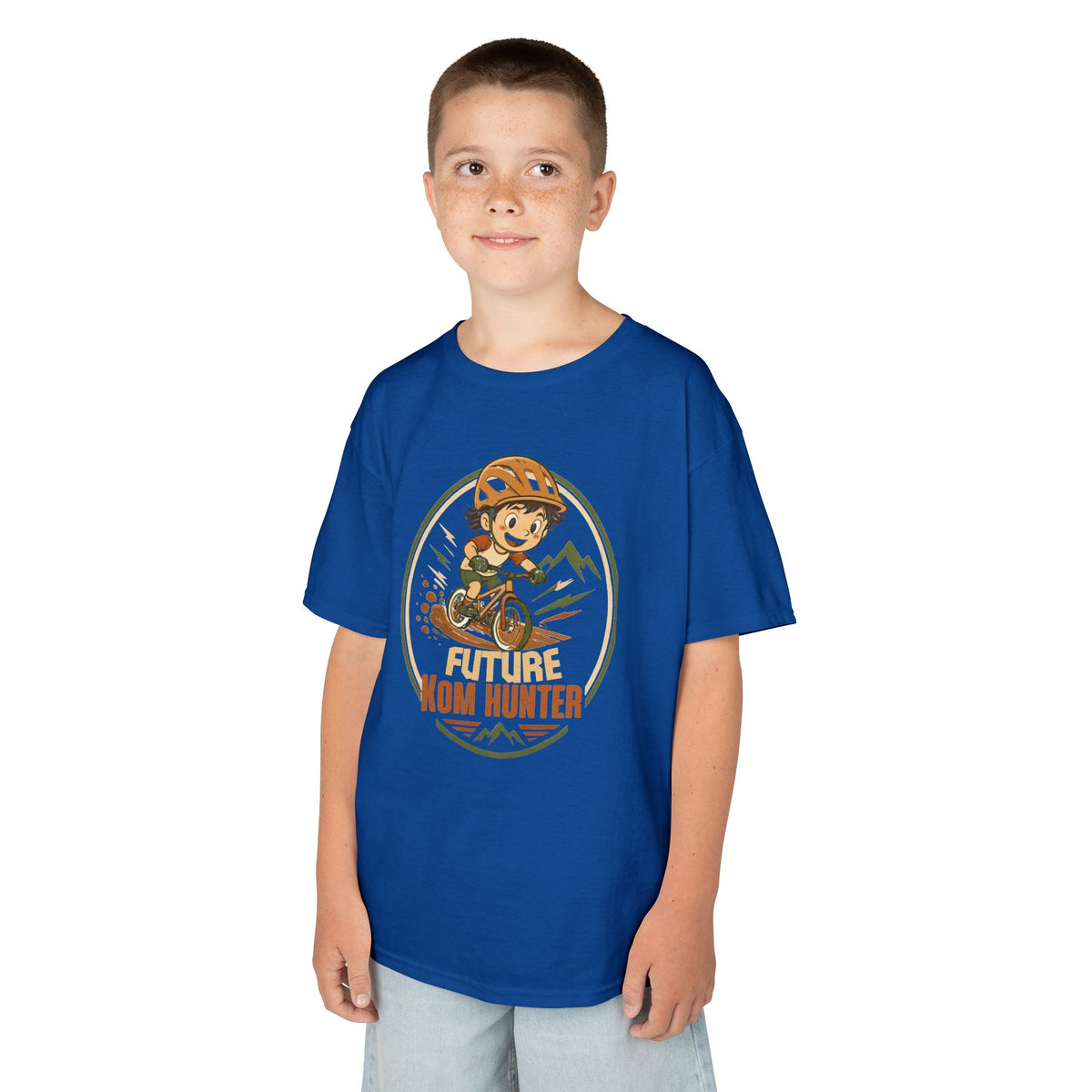 Kids T-Shirt — "Future KOM Hunter" Cute Adventure Graphic