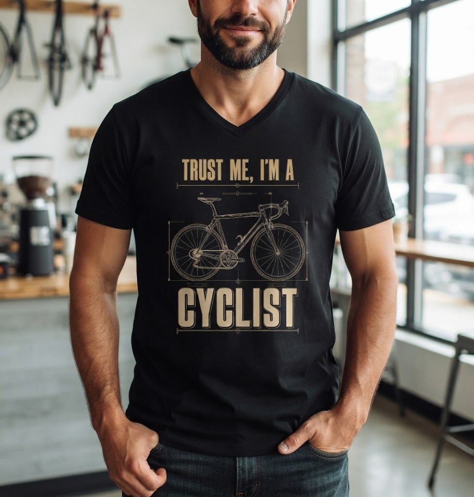 Trust Me I’m a Cyclist V-Neck Tee