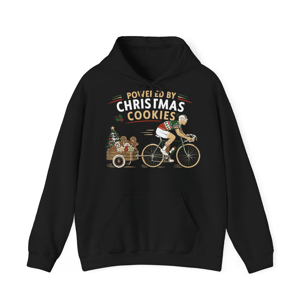 Powered by Christmas Cookies Holiday Hoodie
