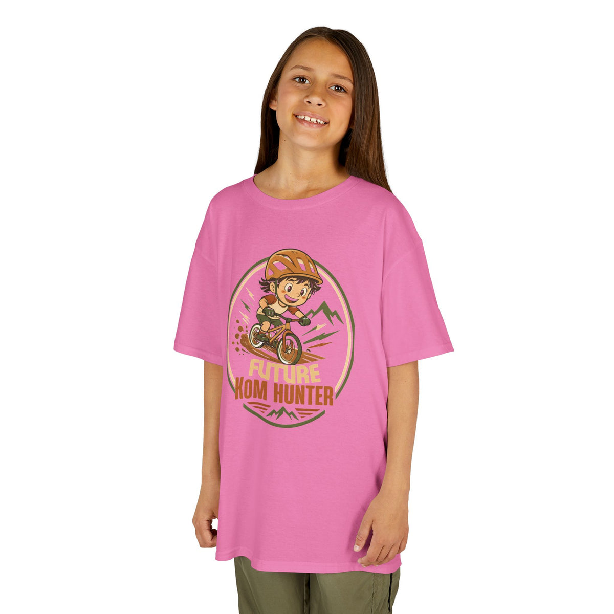 Kids T-Shirt — "Future KOM Hunter" Cute Adventure Graphic