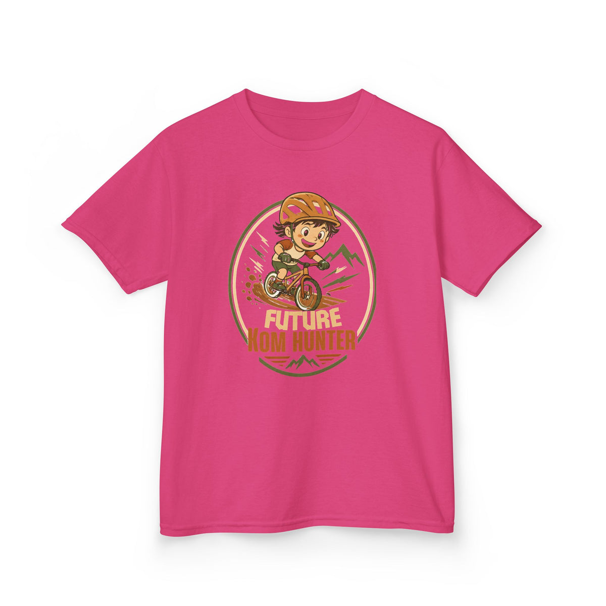 Kids T-Shirt — "Future KOM Hunter" Cute Adventure Graphic