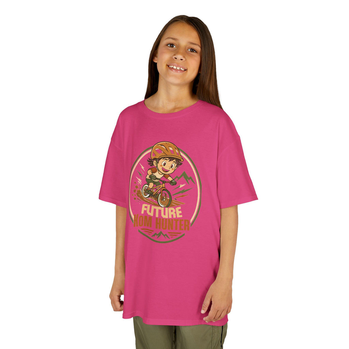 Kids T-Shirt — "Future KOM Hunter" Cute Adventure Graphic