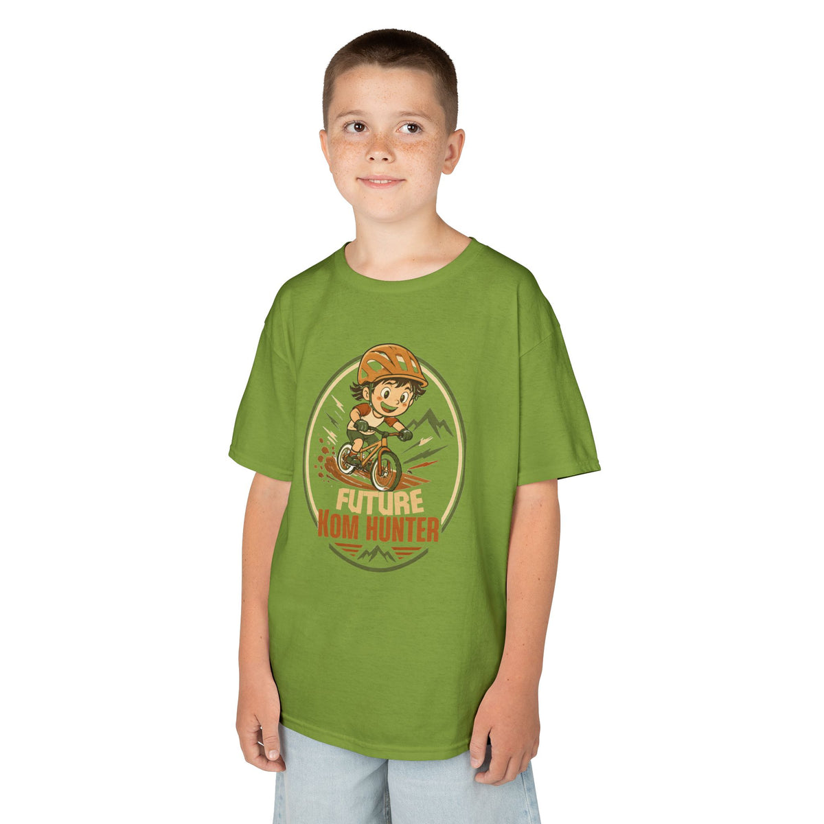 Kids T-Shirt — "Future KOM Hunter" Cute Adventure Graphic